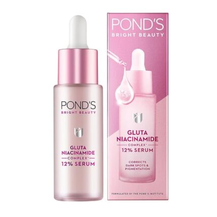 POND's Bright Beauty Anti-Pigmentation Serum For Flawless Radiance, 12% Gluta-Niacinamide Complex, Reduces Pigmentation, 28 M