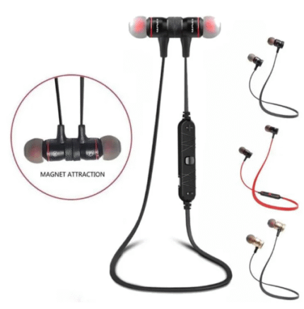 Sports Magnet Super Bass Wireless Bluetooth Earphones - High-Quality Sound in Black